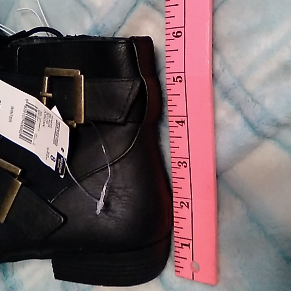 ❤️ NWT  Black short boots. Size 8M - Picture 15 of 16